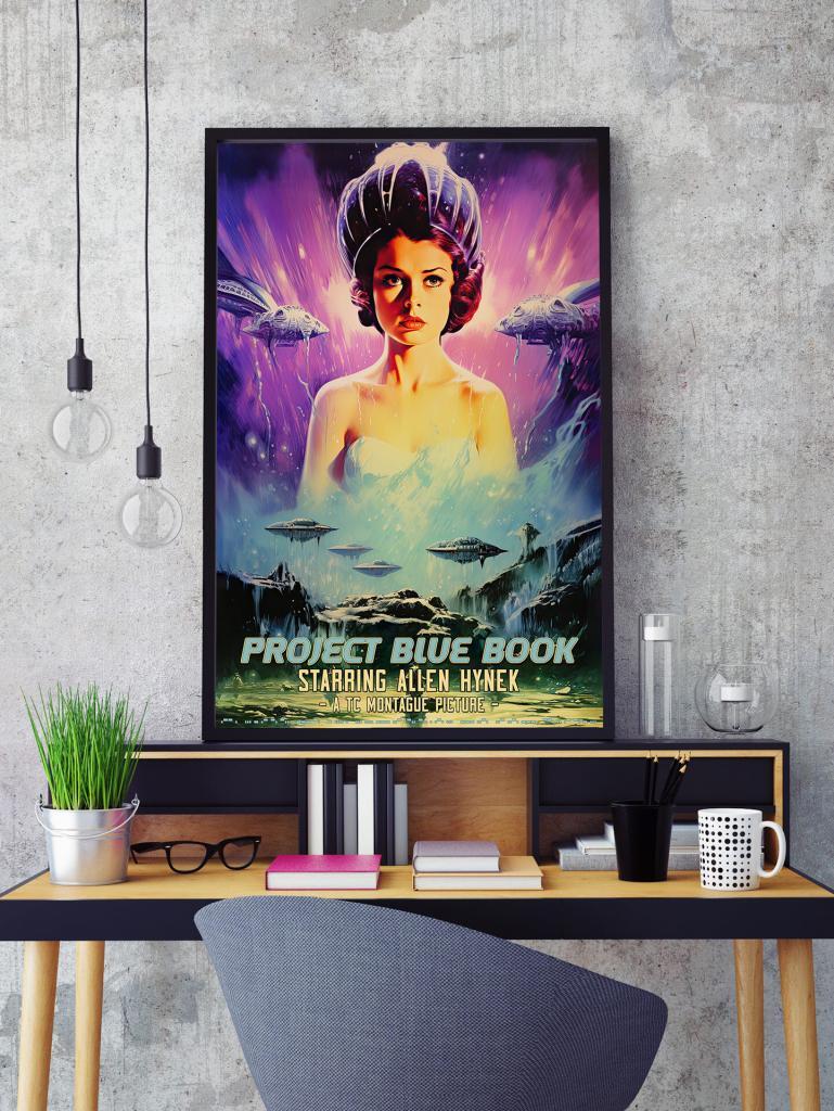 Project Blue Book Ufology Poster