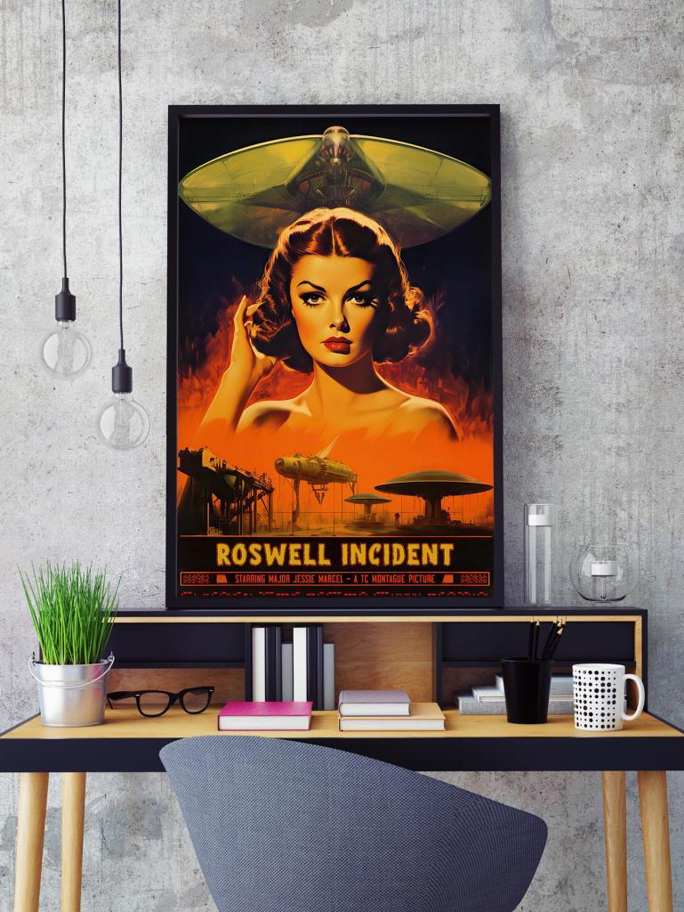 Roswell Incident Ufology Poster