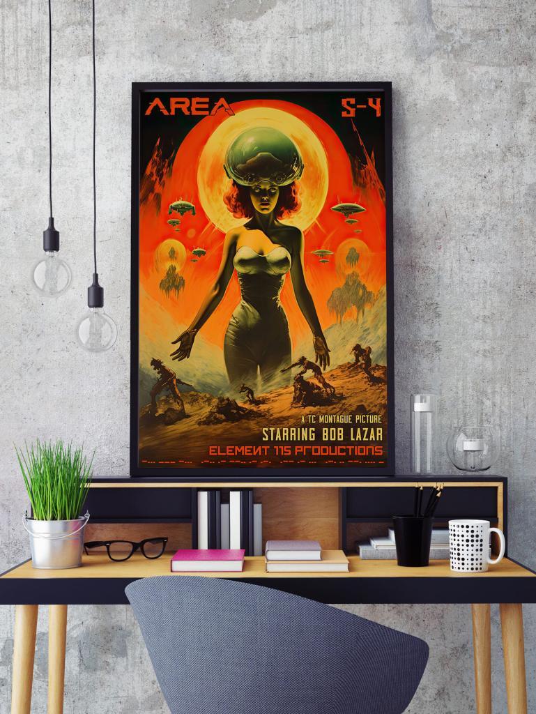 Area S-4 Ufology Poster