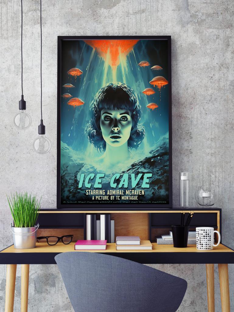 Ice Cave Ufology Poster