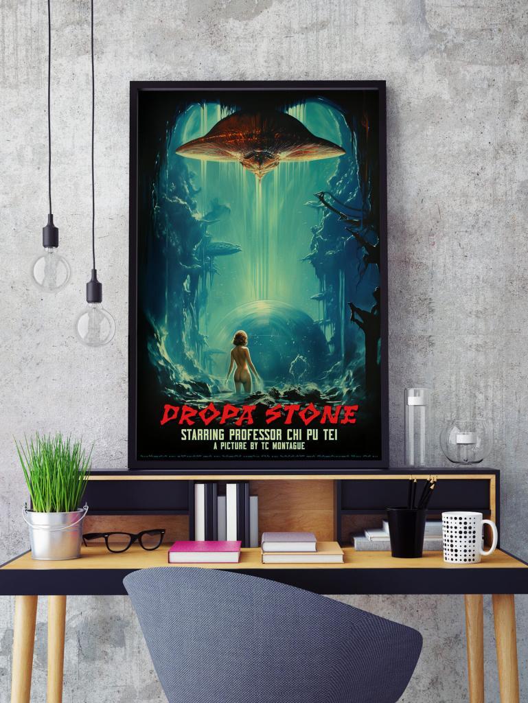 Dropa Stone Ufology Poster