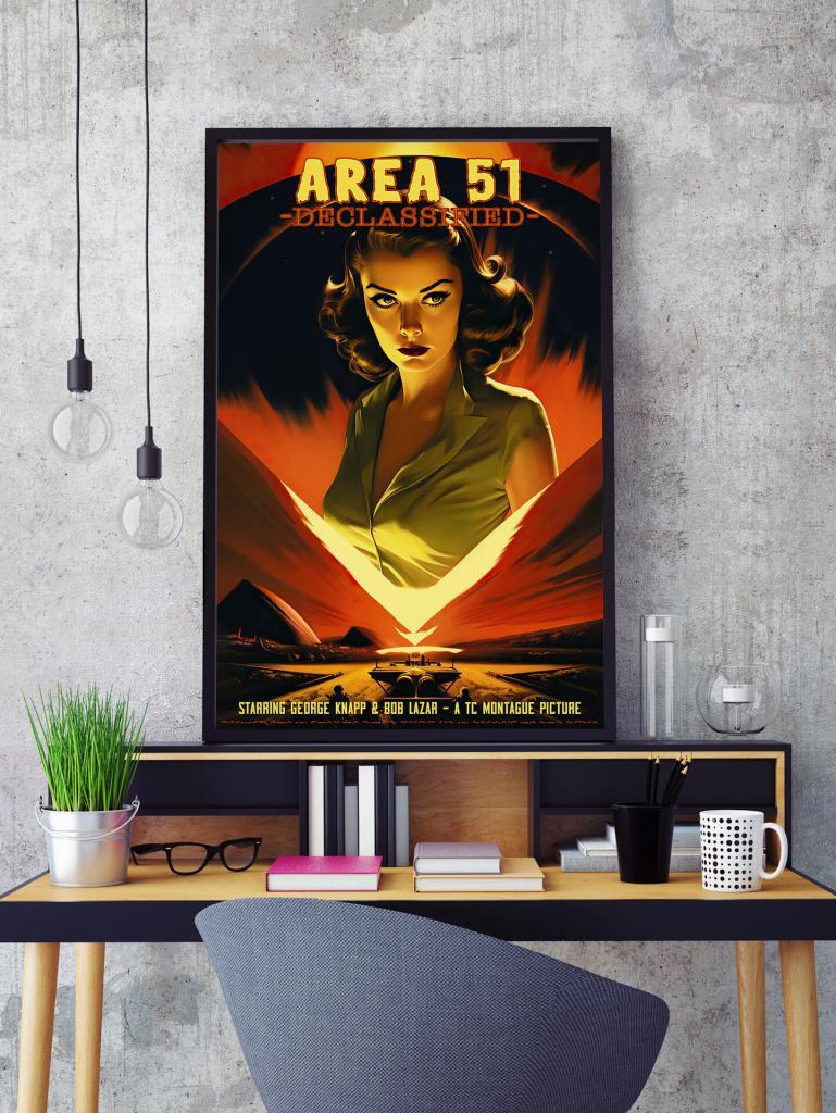 Area 51 Declassified UFO Ufology Poster