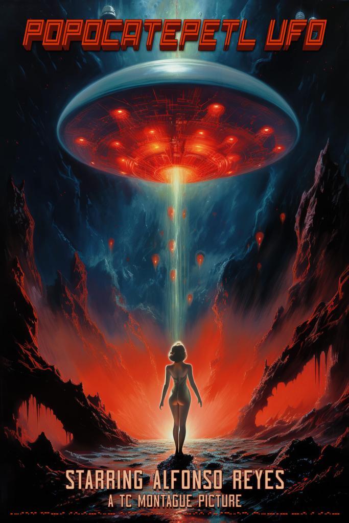 Popocatepetl UFO Ufology Poster