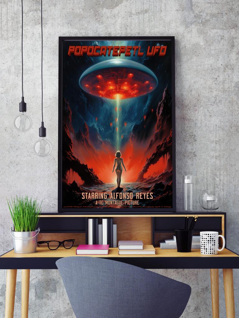Popocatepetl UFO Ufology Poster